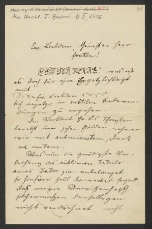 Brief an Ferruccio Busoni, 30.08.1899