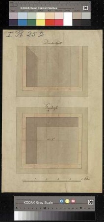 Grundriss eines Wasserbehälters
