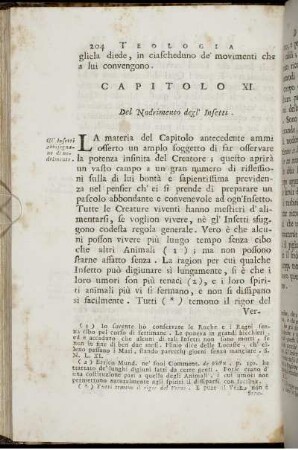 Capitolo XI. Del Nodrimento degl' Insetti.