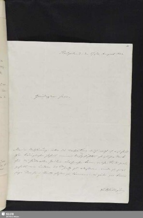 Bl. 20-21. Baudissin, Wolf Heinrich von