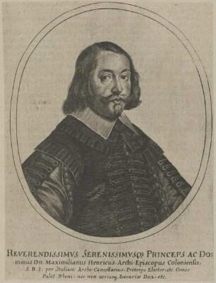 Bildnis von Maximilianus Henricus, Erzbischof von Köln