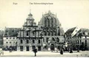Ansicht des Schwarzhäupterhaus in der lettischen Stadt Riga
