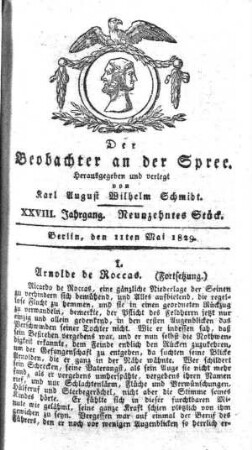 19. Stueck, 11. Mai 1829