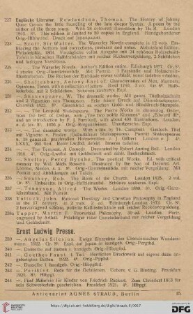 Ernst Ludwig Presse (Nr. 239 - 244)