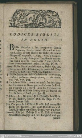 Codices Biblici