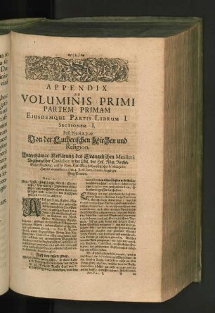 Appendix ad Voluminis Primi
