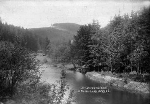 Förster am Ufer der Preßnitz