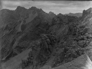 Hochvogel : Kalkwände am Berg Hochvogel an der Grenze zwischen Deutschland und Österreich.