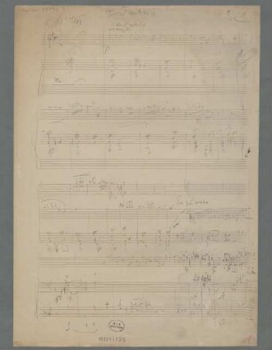 Concertos, vl, orch, op.26/1, D-Dur, Excerpts. Sketches. Fragments - BSB Mus.ms. 23172-2 : [caption title:] I Fantasia // cantabile // tranquillo
