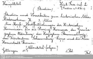 Historia Saxoniae inferioris: Historia Saxoniae inferioris