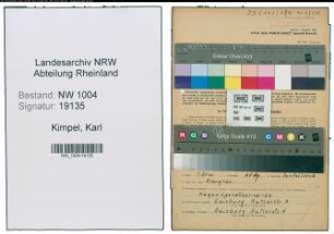 Entnazifizierung Karl Kimpel , geb. 26.09.1898 (Lokfuehrer)