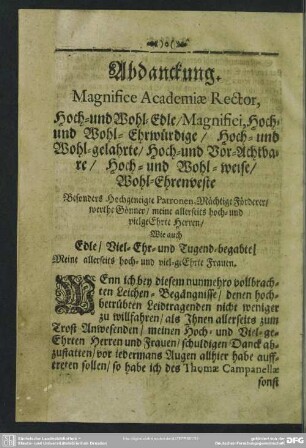 Abdankung : Abdanckung