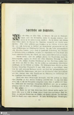 Schriftsteller und Buchhändler