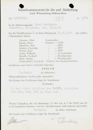 Hartmann, Emmi