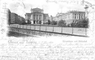 Leipzig: Konzerthaus und Bibliothek
