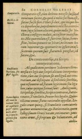 De controversiis, ex scripti interpretatione.