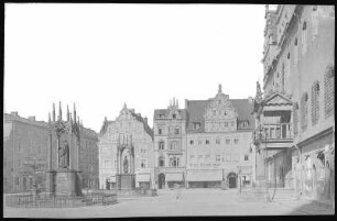 Wittenberg. Markt m. Denkmälern Luthers u. Melanchthons