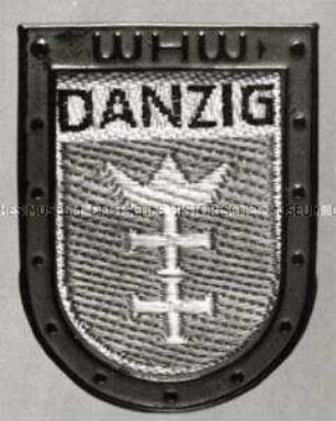 WHW-Abzeichen, Grenzlandwappen Danzig, 1. Reichs- straßensammlung Oktober 1936, durchgeführt von der DAF