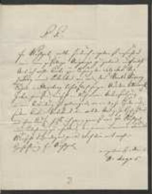 Brief von Heinrich Meyer an Johann Jacob Kohlhaas