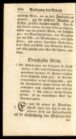 Dreyßigster Absatz