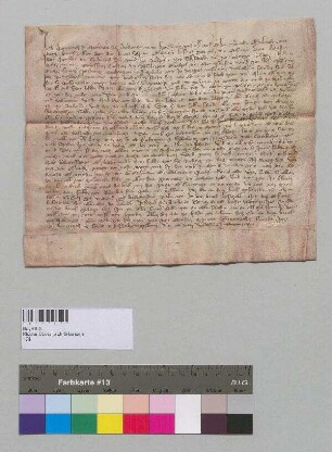 Heinrich Mittermayer zu Aiterhofen verpfändet seine Hube zu Aiterhofen, Lehen vom Kloster Oberaltaich, und seine ganze Habe an Hans Senft und Friedrich Smid.; S: Albrecht Lewdrer zu Aiterhofen