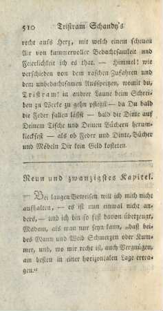 Neun und zwanzigstes Kapitel