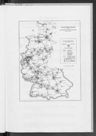 Stadtregionen in der Bundesrepublik Deutschland - Stand 6.6.1961 -