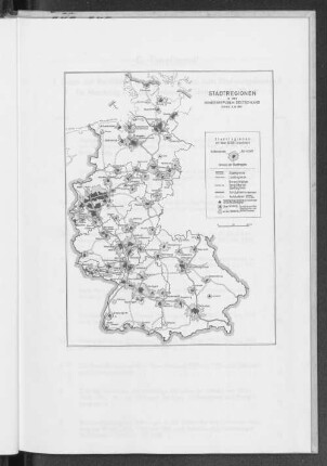 Stadtregionen in der Bundesrepublik Deutschland - Stand 6.6.1961 -