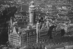 Neues Rathaus Leipzig : Blickrichtung Norden