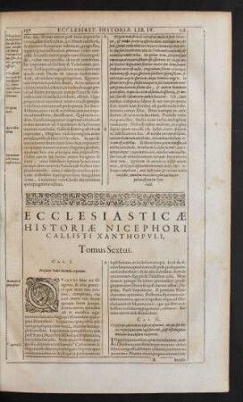 Ecclesiasticae Historiae ... Tomus Sextus.