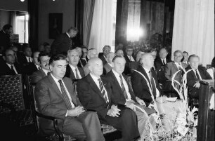 Freiburg: Colombi Hotel; Ehrengäste; Dt. Weinbaupräsident Muth, Klaus, Spitz, Nothhelfer