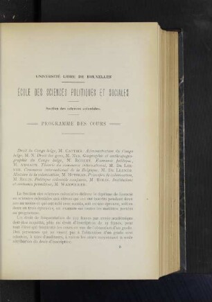 École Des Sciences Politiques Et Sociales.