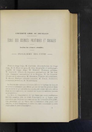 École Des Sciences Politiques Et Sociales.