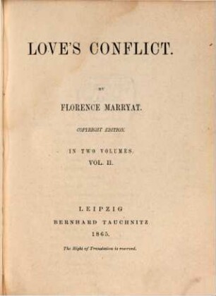 Love's conflict, 2