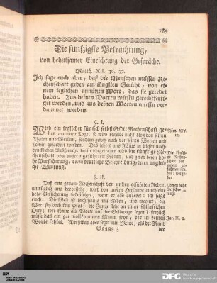 Die fünfzigste Betrachtung [...]