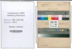 Entnazifizierung Herbert Boeker , geb. 28.04.1907 (Versich.Vertreter)