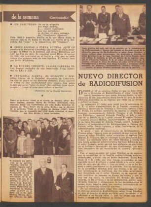 Nuevo director de radiodifusión