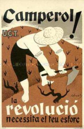 Republikanische Postkarte aus dem Spanischen Bürgerkrieg