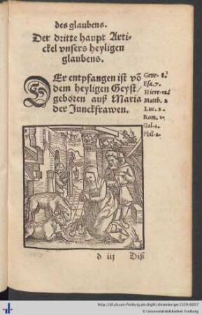Der dritte haupt Artickel unsers heyligen gelaubens