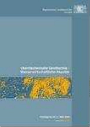 Oberflächennahe Geothermie - wasserwirtschaftliche Aspekte : Fachtagungen am 11. März und 06. Mai 2009