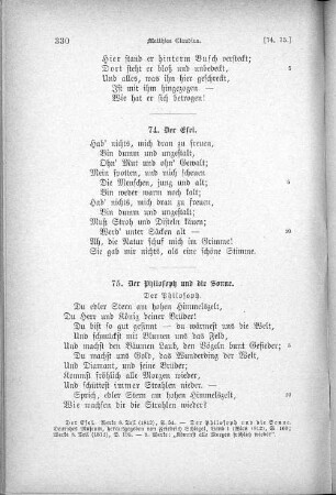 75. Der Philosoph und die Sonne.
