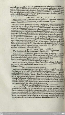 PRONUNCIATUM LXXXV. Declinationem stellae ab aequatore si quam habet cognoscere.