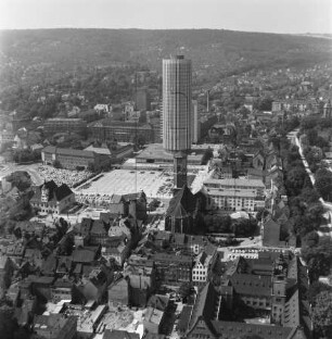 Innenstadt von Jena : Blickrichtung Osten