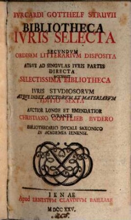 Bibliotheca iuris selecta