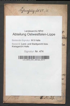 Sonstige: Hassheider, gen. Schweppe, Friedrich Wilhelm; Ehepartner: Hassheider, gen. Schweppe, Anna Katharine Elisabeth, geb. Schweppe: