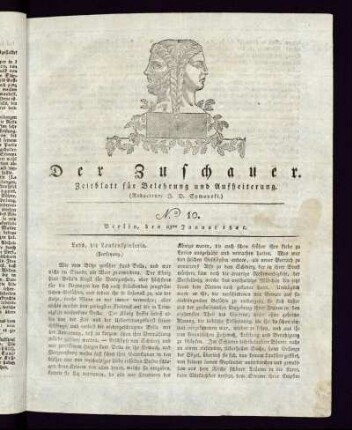No. 10 - 23. Januar 1821