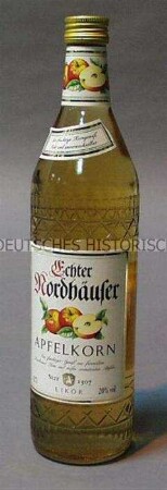 Echter Nordhäuser "Apfelkorn", 0,7-Liter-Flasche mit Inhalt