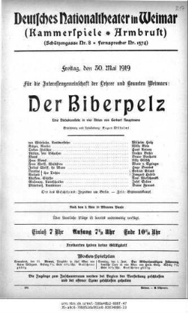 Der Biberpelz