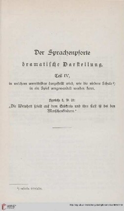 Der Sprachenpforte dramatische Darstellung Teil IV […]