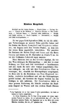 Erstes Kapitel - Abschied von der letzten Station. - Fossile Reste. - Darling Dünen